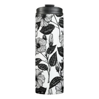 Hibiscus-patroon Thermosbeker