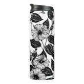 Hibiscus-patroon Thermosbeker (Geroteerd rechts)