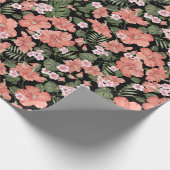 Hibiscus Pattern Cadeaupapier (Hoek)