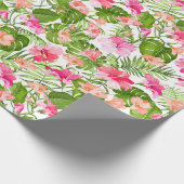 Hibiscus Pattern Cadeaupapier (Hoek)