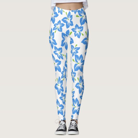 Hibiscus Pattern Leggings (Voorkant)
