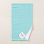 Hibiscus Pattern Pink Flamingo Bad Handdoek (Handdoek)