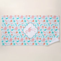 Hibiscus Pattern Pink Flamingo