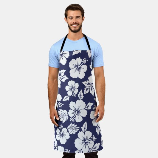 Hibiscus pattern schort (Gedragen)