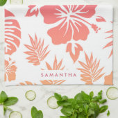 Hibiscus Pattern Theedoek (Gevouwen)