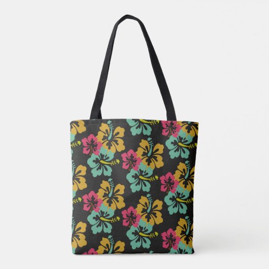 Hibiscus Pattern Tote Bag (Achterkant)