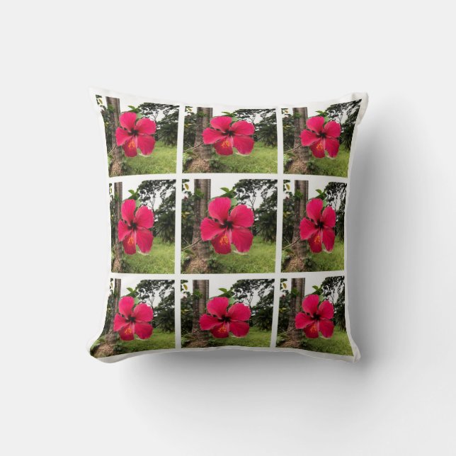 Hibiscus Pillow Kussen (Voorkant)