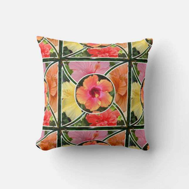 Hibiscus Pillow Kussen (Voorkant)