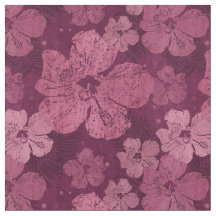 Hibiscus Pink Flowers Batik