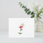 hibiscus, pink hibiscus, white hibiscus, dual flow briefkaart (Staand voorkant)