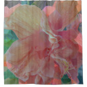 Hibiscus Pique Fabric Douchegordijn (Voorkant)