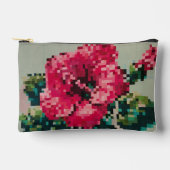 Hibiscus Pixel Art Floral Pastel Etui (Voorkant)