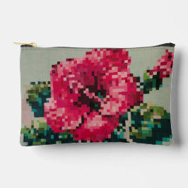 Hibiscus Pixel Art Floral Pastel Etui