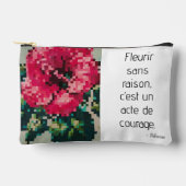 Hibiscus Pixel Art Floral Pastel Etui (Voorkant)