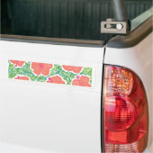 Hibiscus Pop Art Pattern Bumpersticker (Op Truck)