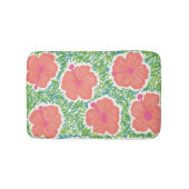 Hibiscus Pop Pattern Bath Mat (Voorkant)