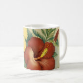 hibiscus print koffiemok (Voorkant rechts)