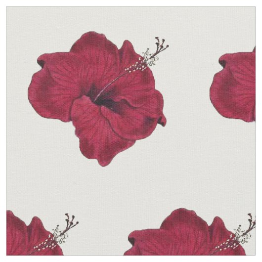 Hibiscus Print Stof (Close Up)