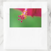 hibiscus rechthoekige sticker (Tas)