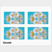 Hibiscus Rechthoekige Sticker (Vel)