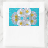 Hibiscus Rechthoekige Sticker (Tas)