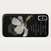 Hibiscus reflectie met Inspirerend quote Case-Mate iPhone Case (Achterkant (horizontaal))