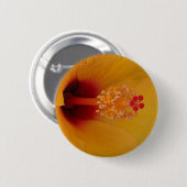 Hibiscus Ronde Button 5,7 Cm (Voorkant /achterkant)