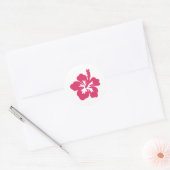 Hibiscus Ronde Sticker (Envelop)