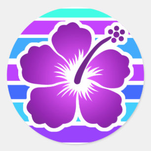 Hibiscus Ronde Sticker