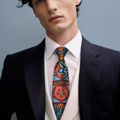 Hibiscus & Roos Mallow Mannen uit het Victoriaans- Stropdas