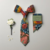Hibiscus & Roos Mallow Mannen uit het Victoriaans- Stropdas