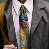 Hibiscus & Roos Mallow Mannen uit het Victoriaans- Stropdas