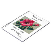 Hibiscus rose en pixels délicats notitieboek (Linkerzijde)