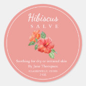 Hibiscus Salve / balsem Label (Voorkant)