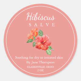 Hibiscus Salve / balsem Label
