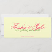 Hibiscus Save the Date Notice Kaart (Achterkant)