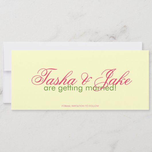 Hibiscus Save the Date Notice Kaart (Achterkant)