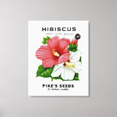 Hibiscus Seed Packet Canvas Afdruk (Voorkant)
