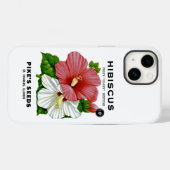 Hibiscus Seed Packet Hoesje-Mate iPhone Case (Achterkant (horizontaal))