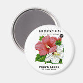 Hibiscus Seed Packet Magneet (Voorkant / Achterkant)