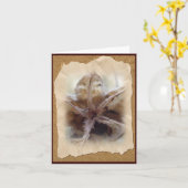 Hibiscus Seed Pod #1 Opmerking Kaart (Gele Bloem)