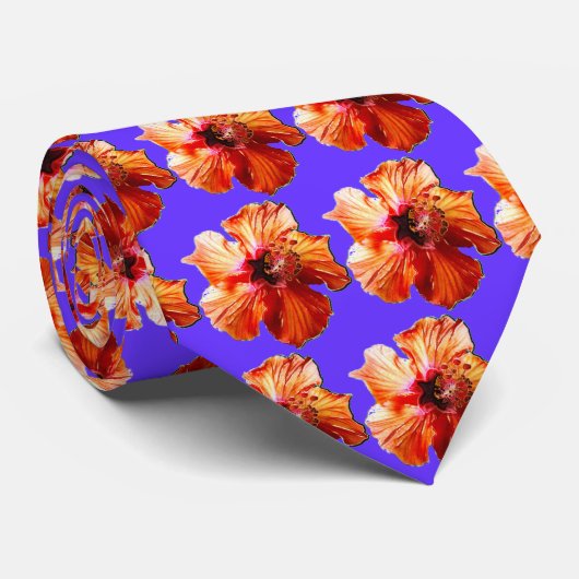 Hibiscus Sensation Stropdas (Opgerold)