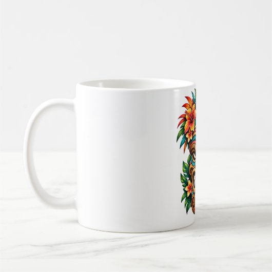 Hibiscus Shield Guardian koffiemok (Links)