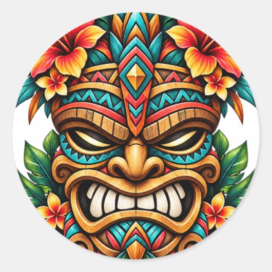 Hibiscus Shield Guardian Sticker (Voorkant)