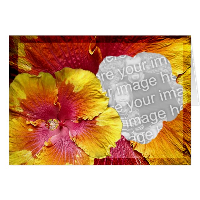 Hibiscus sjabloon 1 (Voorkant Horizontaal)