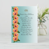 Hibiscus sjabloon voor uitnodiging (Staand voorkant)