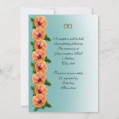 Hibiscus sjabloon voor uitnodiging (Achterkant)