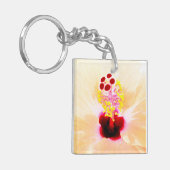 hibiscus sleutelhanger (Voorkant Links)