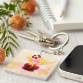 hibiscus sleutelhanger (Voorkant Rechts)
