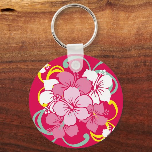 Hibiscus Sleutelhanger (Voorkant)